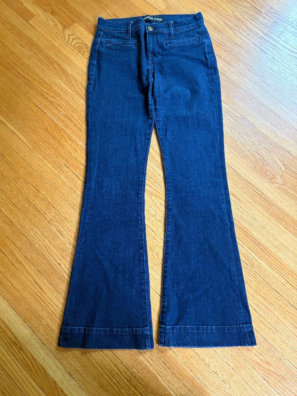 Express Slim Flare Dark Wash Jeans - 4 Regular